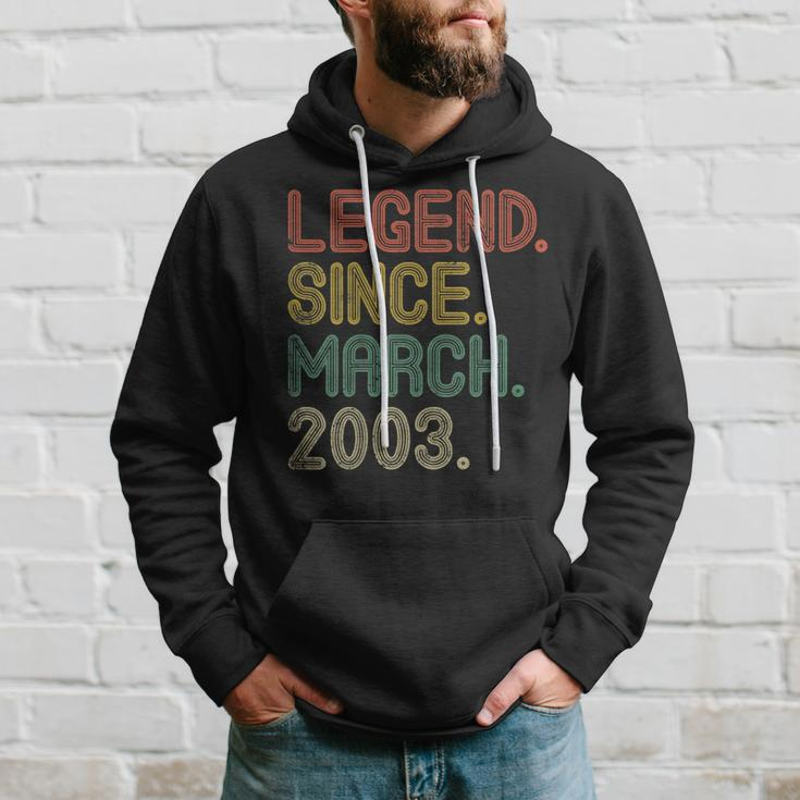 Legend Since March 2003 Gifts 17Th Birthday Tee 17 Years Old Hoodie Gifts for Him