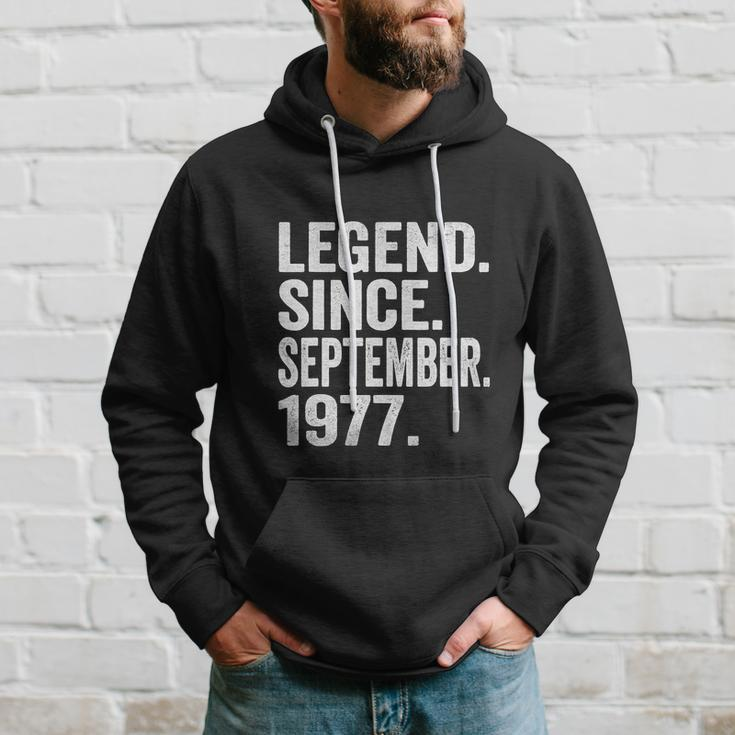 Legend Since September 1977 45 Years Old 45Th Birthday Hoodie Gifts for Him