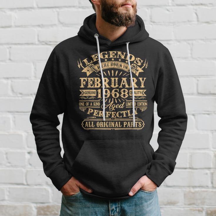 Legenden Februar 1968 - 55. Geburtstag Mann Hoodie, Jahrgang 1968 Geschenke für Ihn