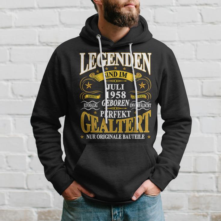 Legenden Sind Im Juli 1958 Geboren 65 Geburtstag Lustig V3 Hoodie Geschenke für Ihn