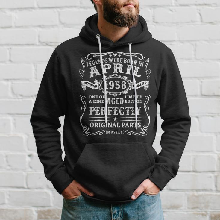 Legenden Wurden Im April 1958 Geschenk 65 Geburtstag Mann V7 Hoodie Geschenke für Ihn