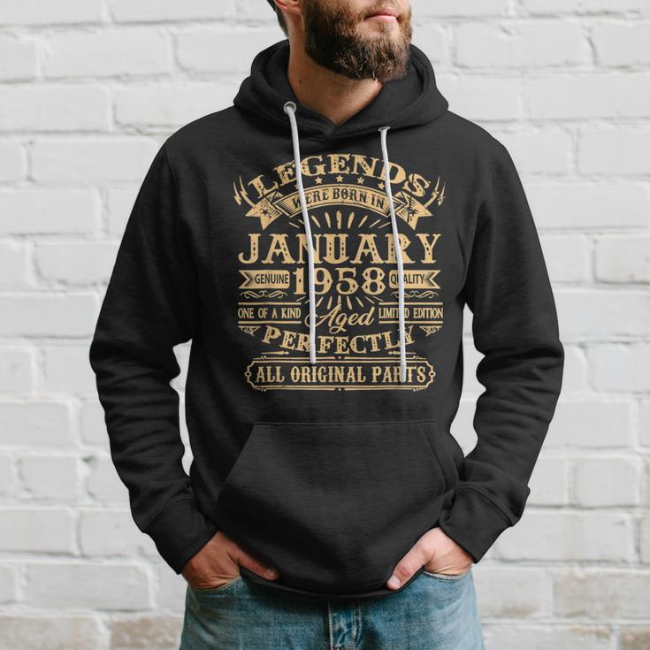 Legenden Wurden Im Januar 1958 Geschenk 65 Geburtstag Mann V3 Hoodie Geschenke für Ihn