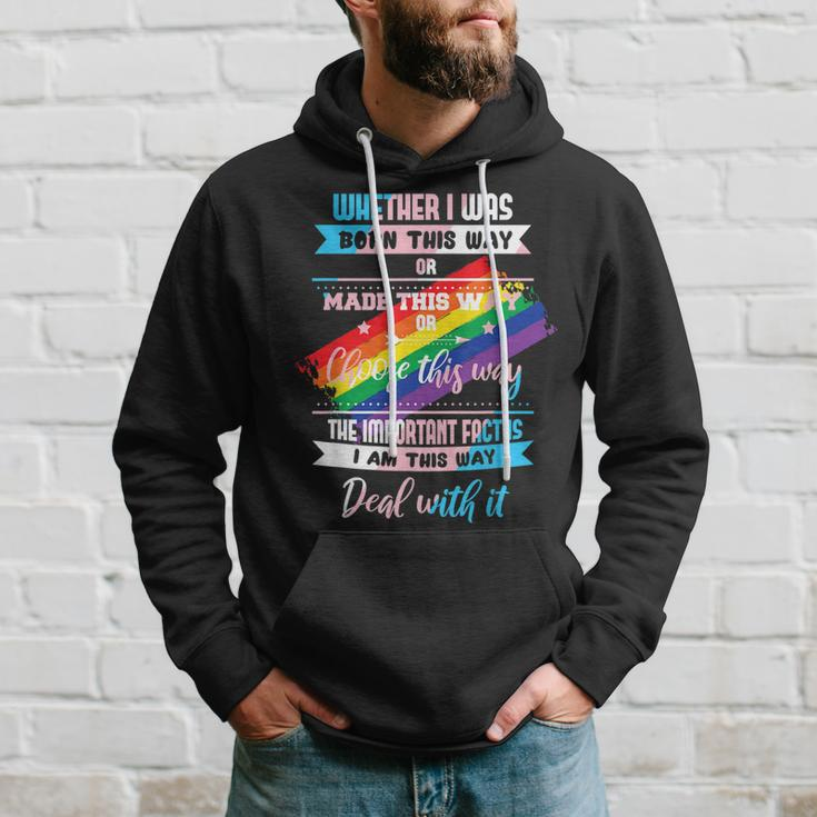 Lgbtq Born This Way Transgender Hoodie Gifts for Him