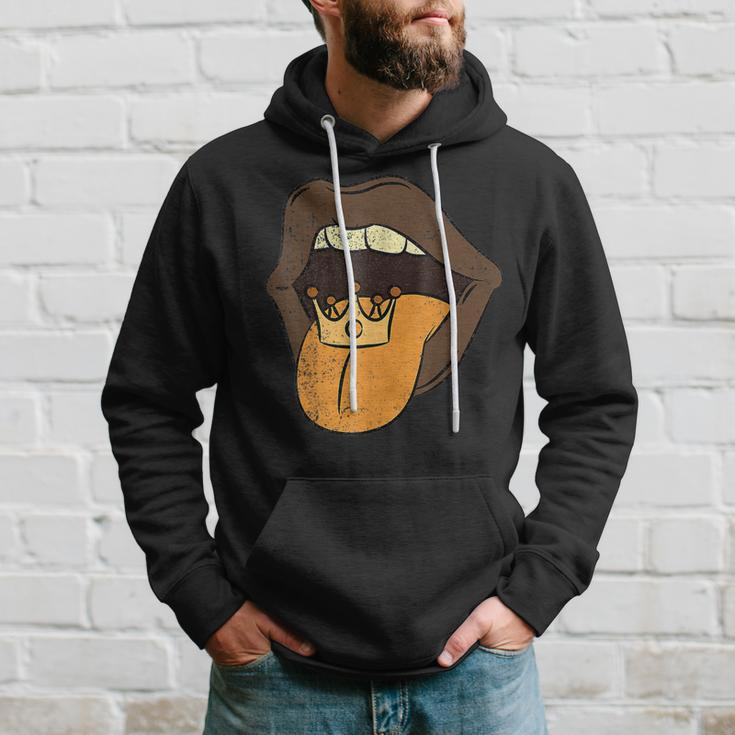 Lips With Tongue Out Black History Month Afro Frican Pride Hoodie Gifts for Him