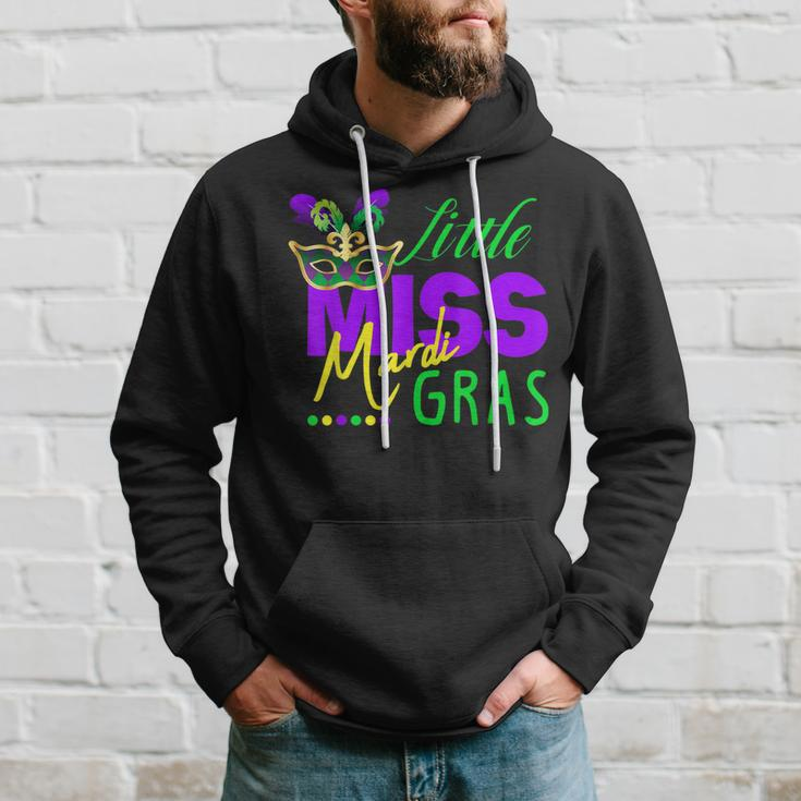 Little Miss Mardi Gras Jester Hat Mardi Beads New Orleans Hoodie Gifts for Him