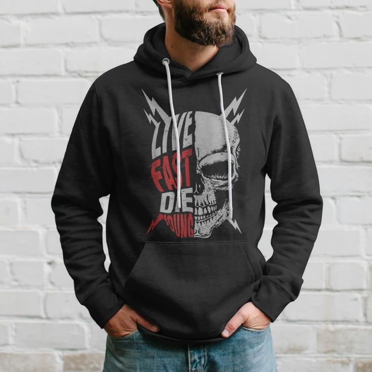 Live Fast Die Young Vintage Distressed MotorcycleHoodie Gifts for Him
