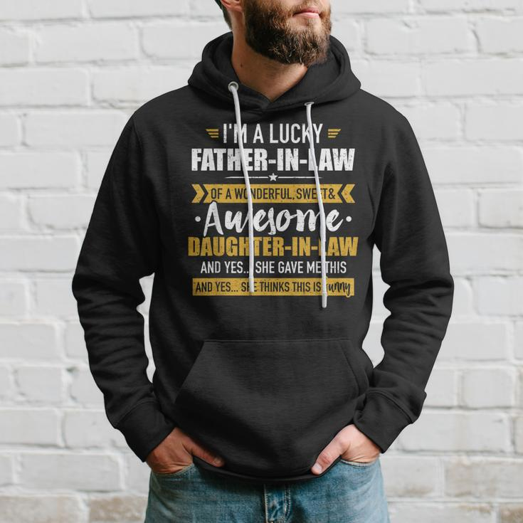Lucky Fatherinlaw Of Awesome Daughterinlaw Gift For Mens Hoodie Gifts for Him