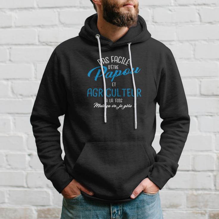 Lustiges Hoodie für Herren Pas Facile d'Être un Papou et Agriculteur Geschenke für Ihn