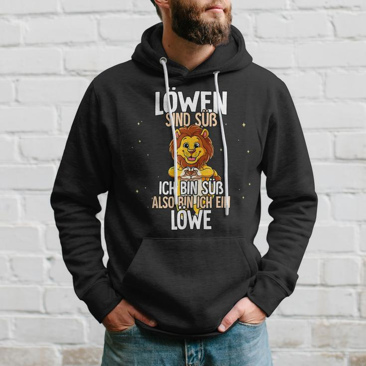 Lustiges Löwen-Hoodie Ich bin süß, also bin ich ein Löwe – Motiv Tee Geschenke für Ihn