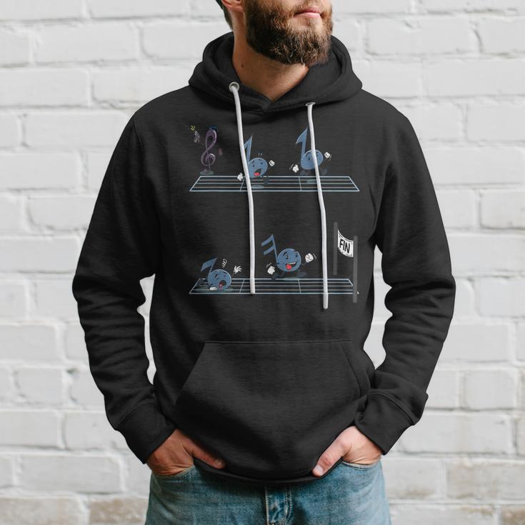 Lustiges Musik Noten Notenschlüssel Rennen Komponist Musiker Hoodie Geschenke für Ihn