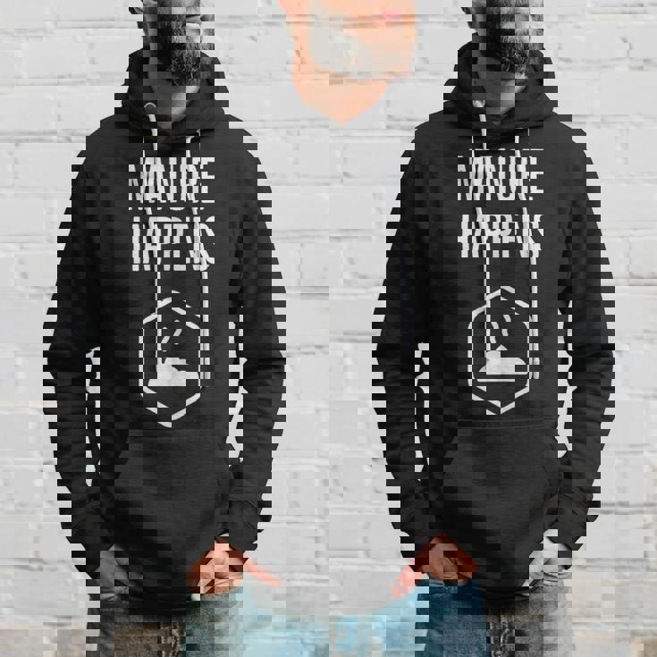 Manure Happens Graphic Hoodie Gifts for Him