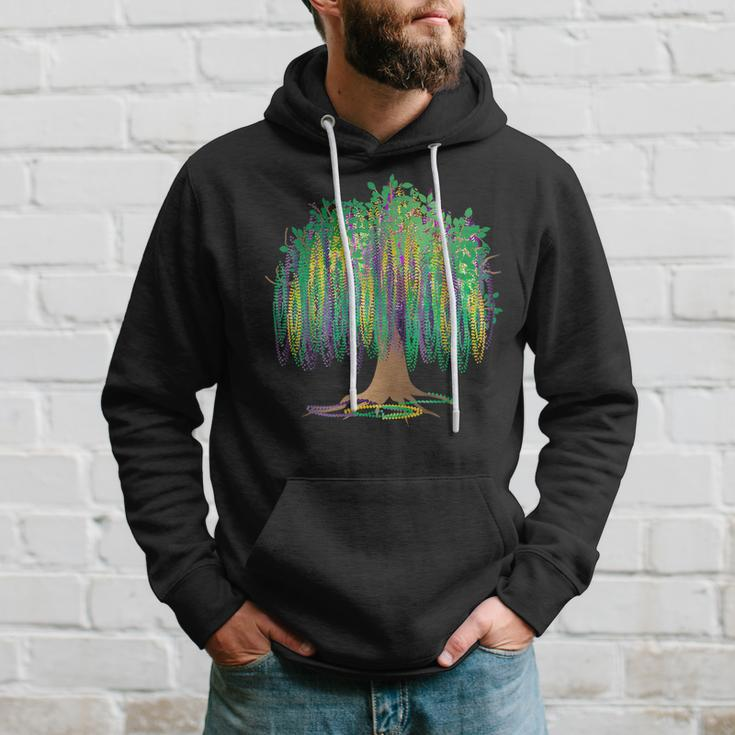 Mardi Gras Carnival Mexican Graphic Bead-Tree Bourbon Street Hoodie Gifts for Him