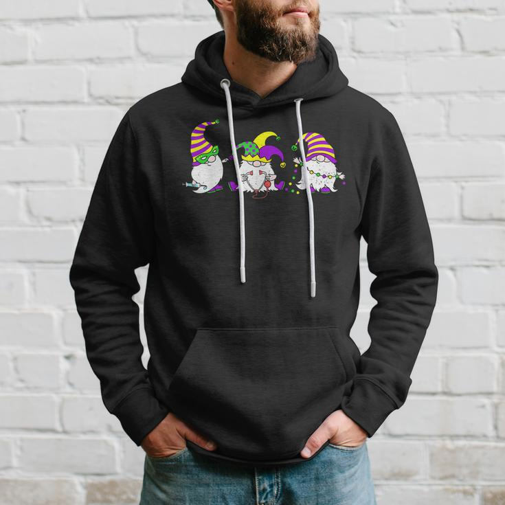 Mardi Gras Gnomes Holding Mask Love Mardi Gras Gnome 2023 Hoodie Gifts for Him