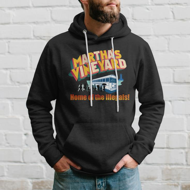 Marthas Vineyard Home Of The Illegals Funny Hoodie Gifts for Him