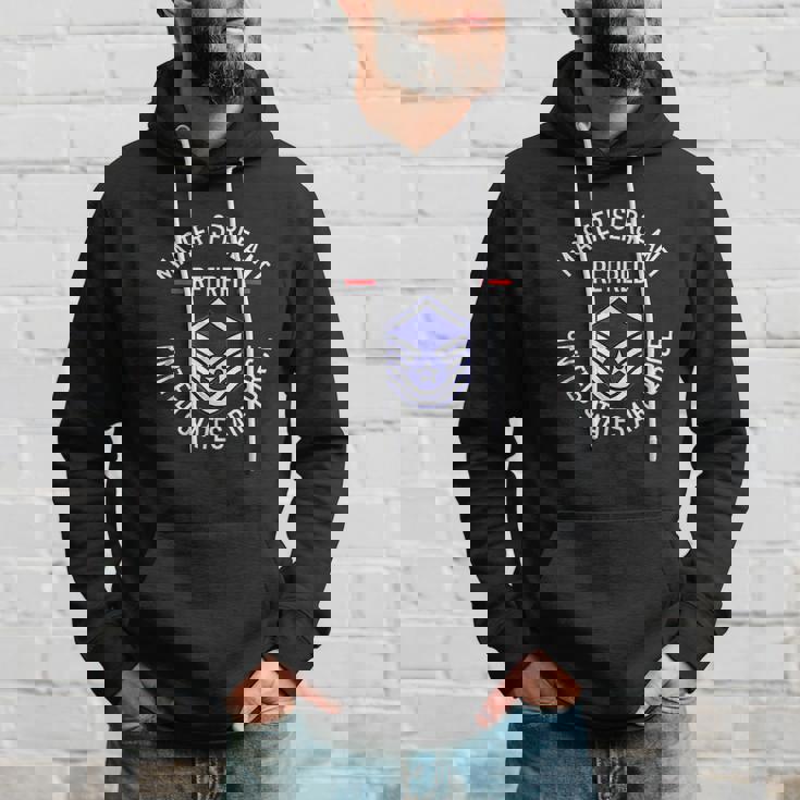 Master Sergeant Retired Air Force Military Retirement Men Hoodie Gifts for Him