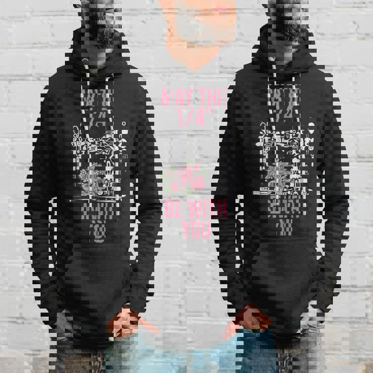 May The 14 Be With You Sewing Machine Quilting Hoodie Gifts for Him