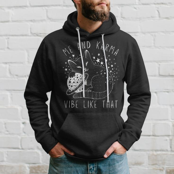 Me And Karma Vibe Like That - Cat Lover Hoodie Gifts for Him