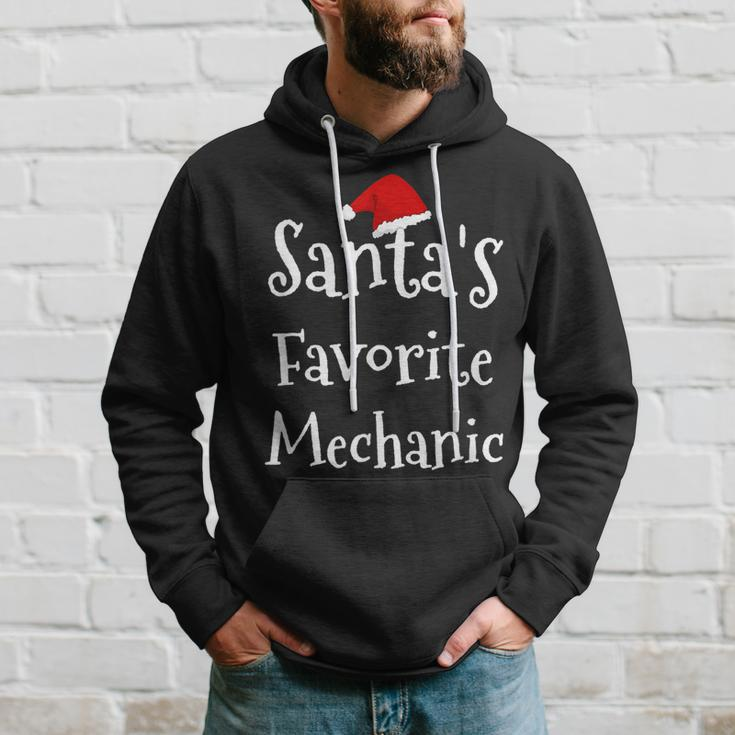 Mechanic Santas Favorite Job Christmas Santa Claus Hat Hoodie Gifts for Him