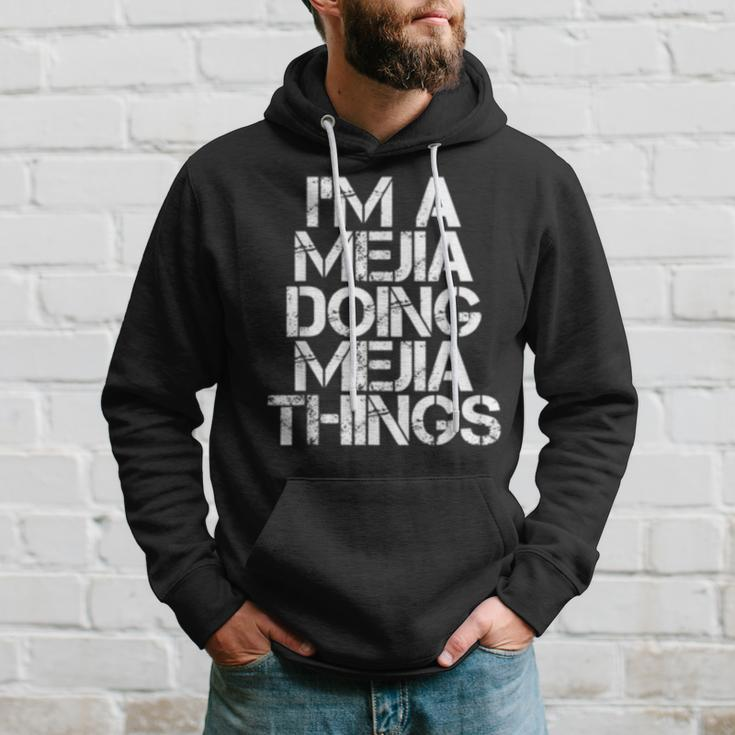 Mejia Funny Surname Family Tree Birthday Reunion Gift Idea Hoodie Gifts for Him