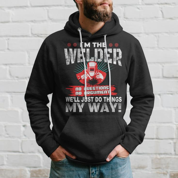 Mens Cool Welder Tools Welding Men Hoodie Graphic Print Hooded Sweatshirt Gifts for Him