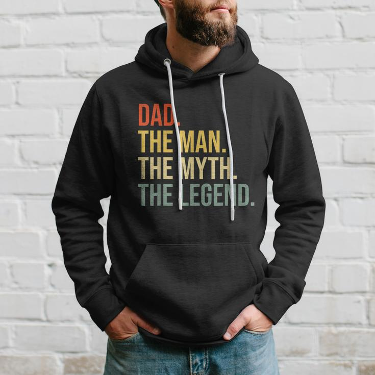 Mens Funny Dad Fathers Day Dad The Man The Myth The Legend Hoodie Gifts for Him