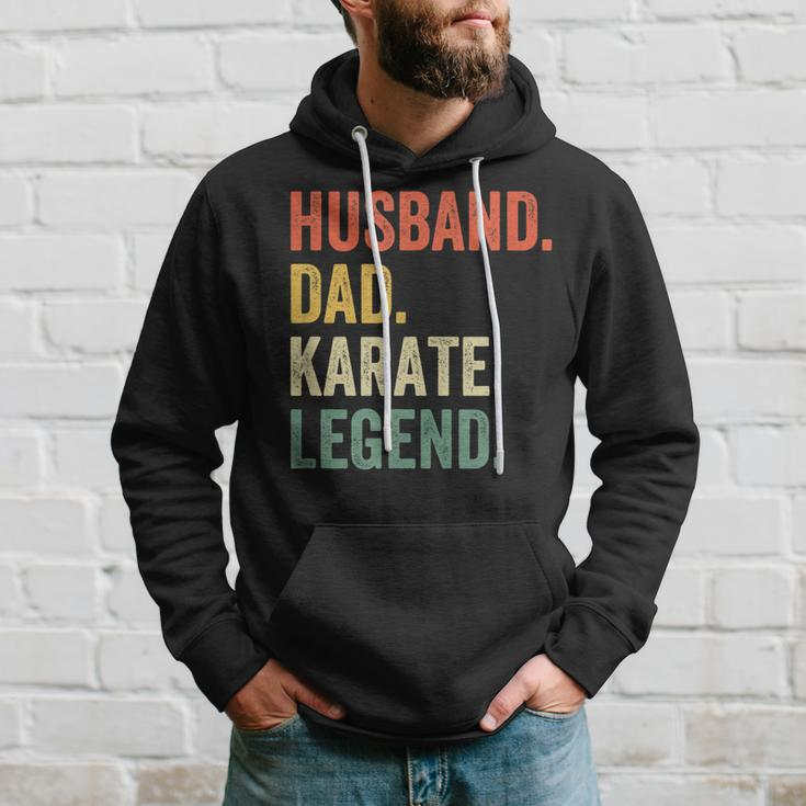 Mens Funny Martial Arts Husband Dad Karate Legend Vintage Hoodie Gifts for Him