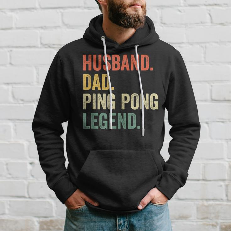 Mens Funny Ping Pong Husband Dad Table Tennis Legend Vintage Hoodie Gifts for Him
