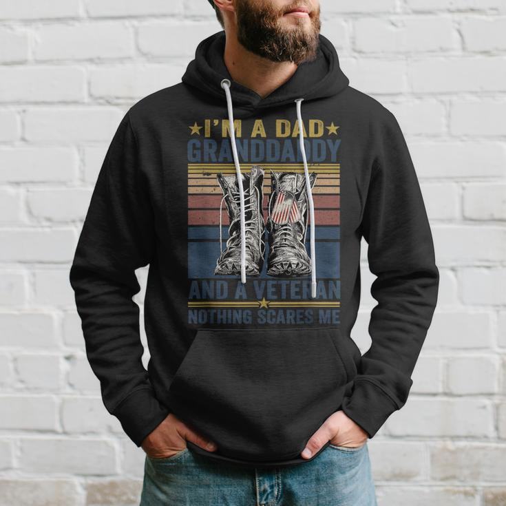 Mens Im Dad Granddaddy And A Veteran For Fathers Day Hoodie Gifts for Him