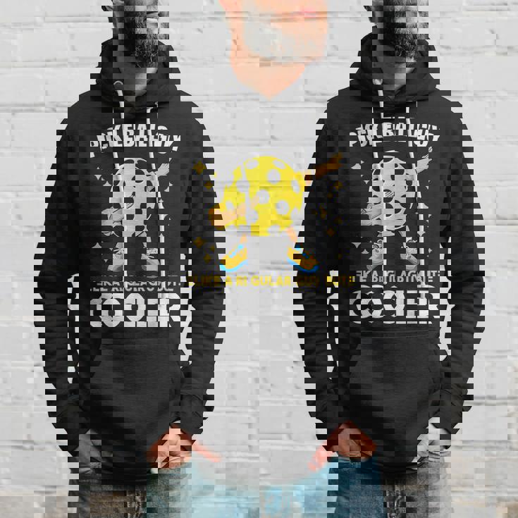 Mens Pickleball For Men Funny Dabbing Pickleball Guy Hoodie Gifts for Him