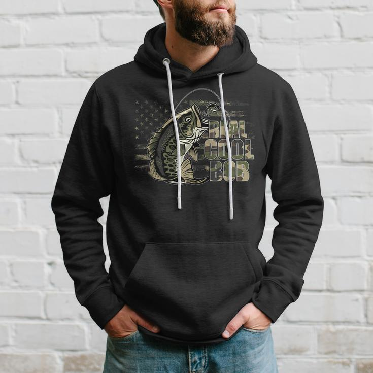 Mens Retro Reel Cool Bob Fathers Day Fishing Fisher Hoodie Gifts for Him