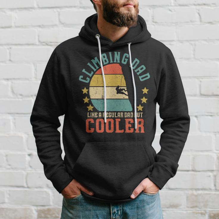 Mens Rock Climbing Dad Vintage Mountain Climber Fathers Day Gift Hoodie Gifts for Him