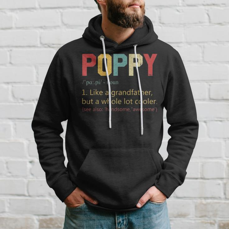 Mens Vintage Poppy DefinitionFathers Day Gifts For Dad Hoodie Gifts for Him