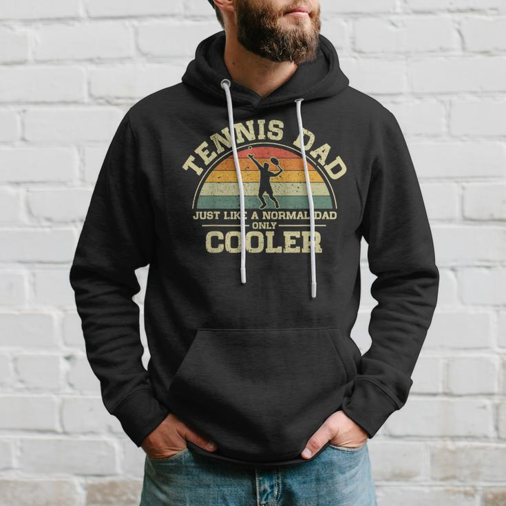 Mens Vintage Tennis Dad Just Like A Normal Dad Only Cooler Hoodie Gifts for Him