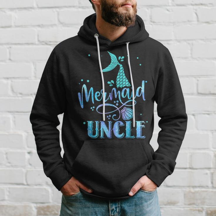 Mermaid Uncle Funny Merman Family Matching Party Squad Hoodie Gifts for Him