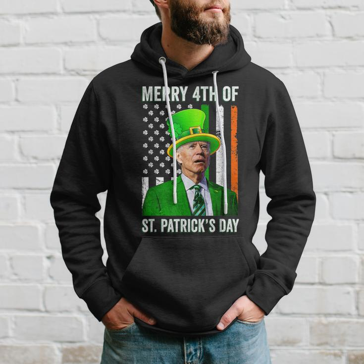 Merry 4Th Of St Patricks Day Joe Biden Leprechaun Hat V2 Hoodie Gifts for Him