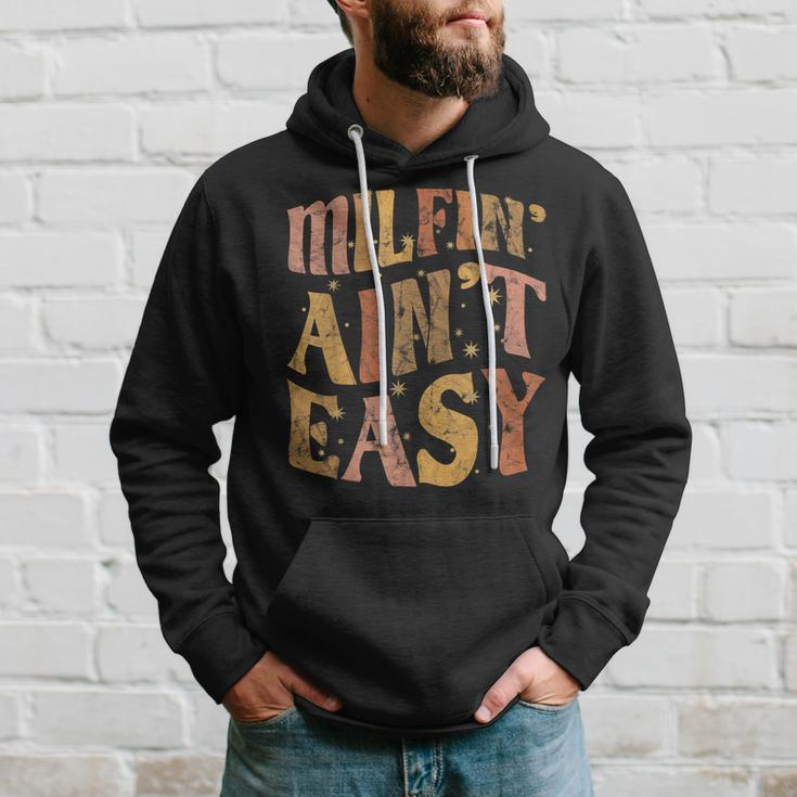 Milfin Aint Easy Colorful Text Stars Blink Blink Hoodie Gifts for Him