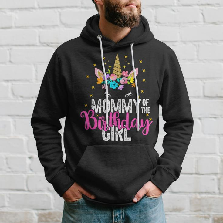 Mommy Of The Birthday Girl Father Gift Unicorn Birthday Hoodie Gifts for Him