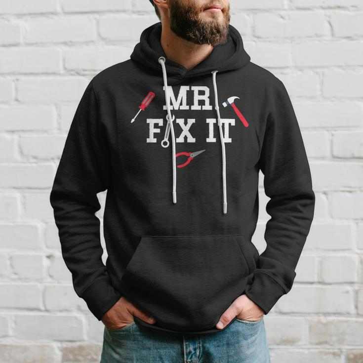Mr Fix It Fathers Day Hand ToolsPapa Daddy Hoodie Gifts for Him