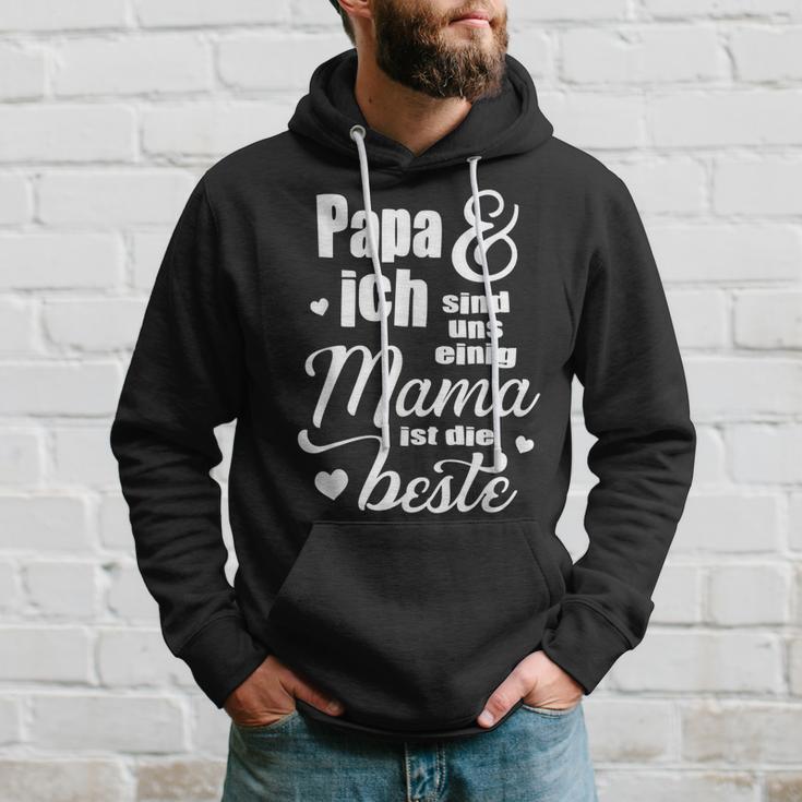 Muttertagsgeschenk Für Mama Papa Ich Sind Uns Einig Hoodie Geschenke für Ihn