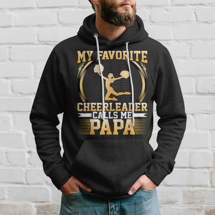 My Favorite Cheerleader Calls Me Papa Cheerleaders Dad Gift For Mens Hoodie Gifts for Him