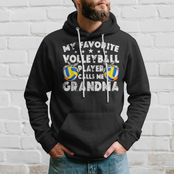 My Favorite Volleyball Player Calls Me Grandma Mothers Day Hoodie Gifts for Him