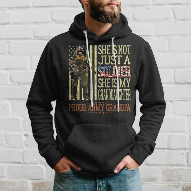 My Granddaughter Is A Soldier Hero Proud Army Grandpa Gift Gift For Mens Hoodie Gifts for Him