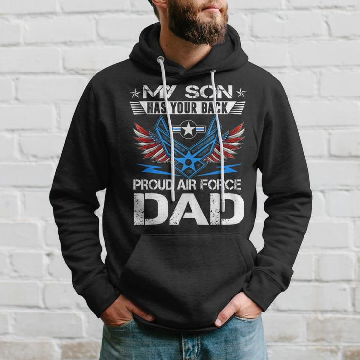 My Son Has Your Back Proud Air Force Dad Usaf Hoodie Gifts for Him