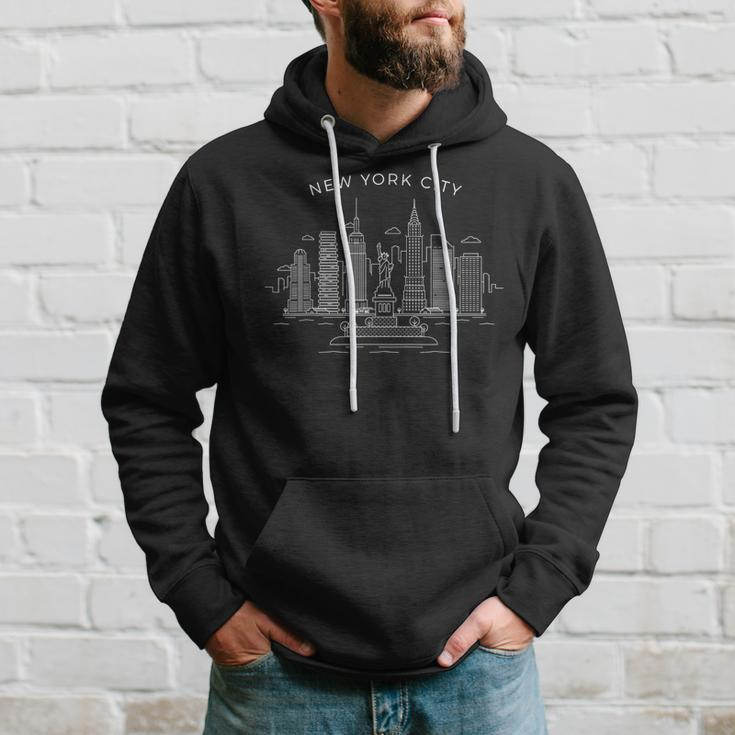 New York City Skyline Ny Vintage New York City Nyc Hoodie Gifts for Him