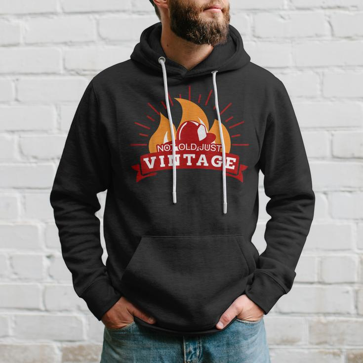 Not Old Just Vintage Fireman Fire Fighter Hoodie Gifts for Him