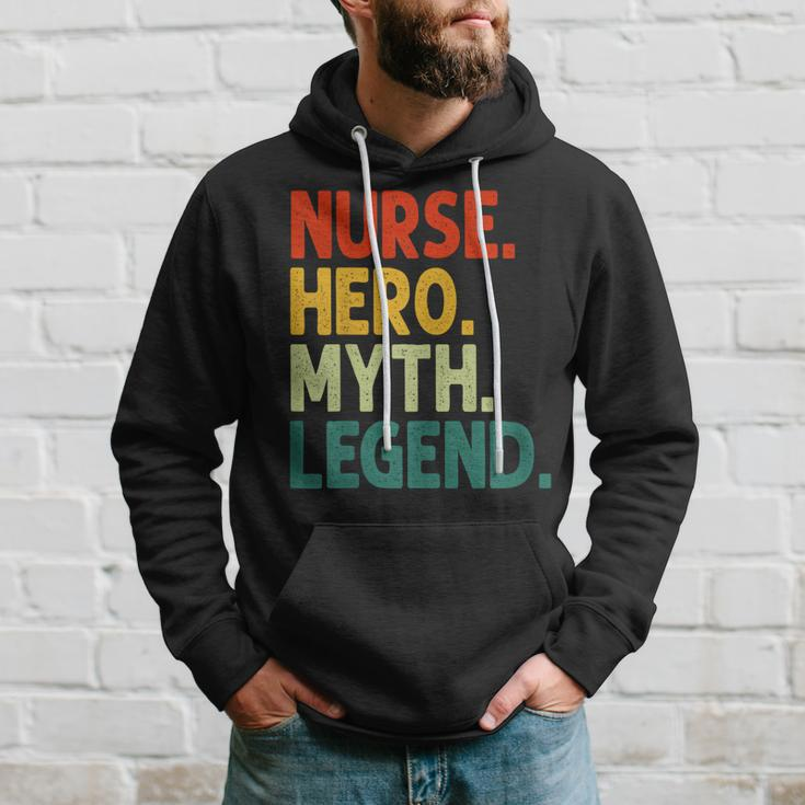 Nurse Hero Myth Legend Retro Vintage Krankenschwester Hoodie Geschenke für Ihn