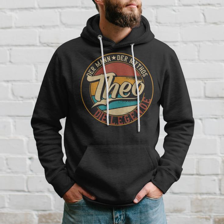 Theo Der Mann Der Mythos Die Legende Vornamen Hoodie Geschenke für Ihn