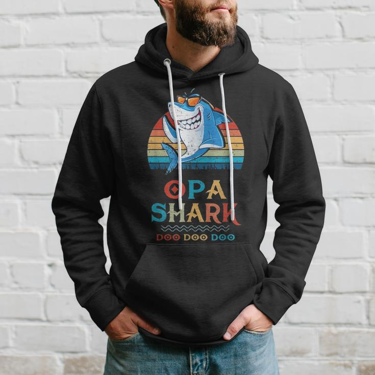 Opa Shark Fathers Day Gift From Family V2 Hoodie Gifts for Him