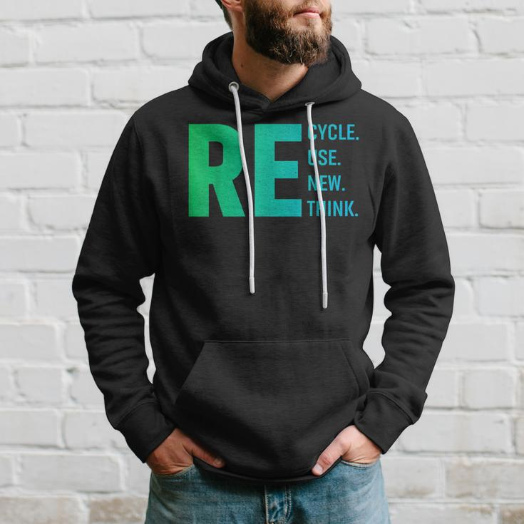 Our Recycle Reuse Renew Rethink Environmental Activism Hoodie Gifts for Him