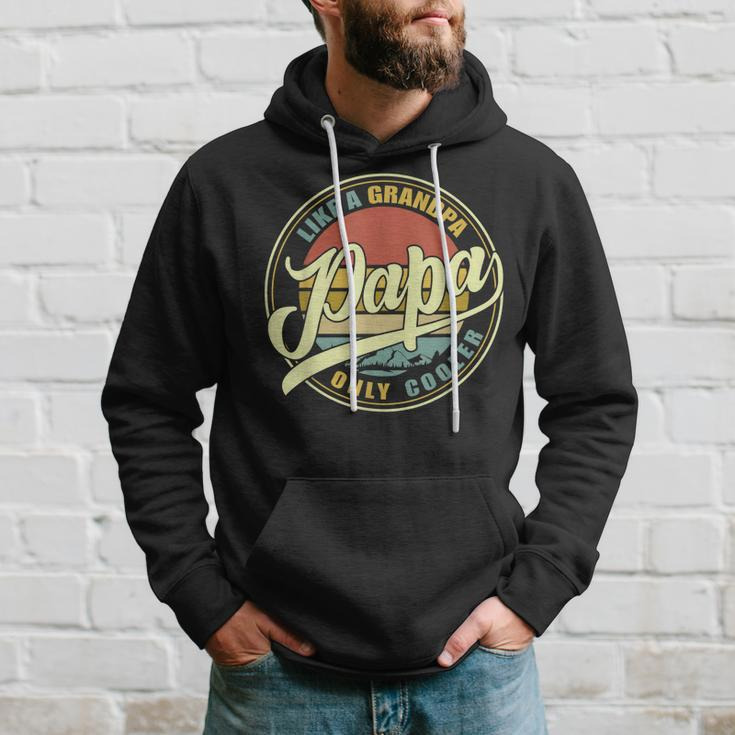 Papa Like A Grandpa Only Cooler Funny Dad Papa Definition Gift For Mens Hoodie Gifts for Him